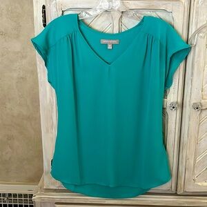 Banana Republic Short Sleeve Blouse Aqua Green Size XS